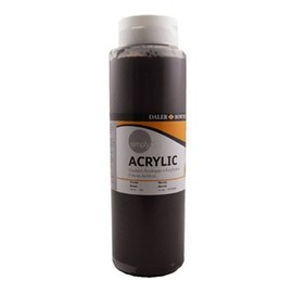 Daler-Rowney Simply Acrylic Paint, Plastic Pot, 25.36oz - 750 ml, Brown