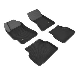 3D MAXpider Complete Set Custom Fit All-Weather Floor Mat for Select Subaru Impreza Models - Kagu Rubber (Black)
