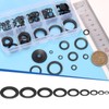 Glarks 160pcs M3/4/5/6/8/10/12/14/16 Double Side Lock Washer, 65Mn Steel Vibration