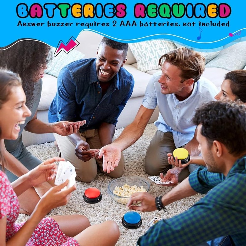 Geroosaty 8 PCS Answer Buzzers Button Answer Buzzer Game Show