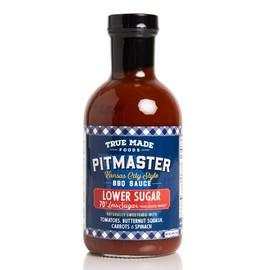 True Made Foods Vegetable BBQ Sauce, Low Sugar, 18 oz