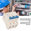 Miniature Circuit Breaker Flame Retardant Housing 3P Automatic Circuit Breaker