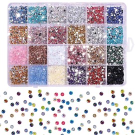 3500 Stück Strasssteine für Nägel, Glitzersteine Selbstklebend, Forme Glitzersteine zum Basteln Verschiedene Formen Glitzer Sticker für Kinder Handwerke Fotorahmen Grußkarten DIY Handwerk Nägel Kleidu