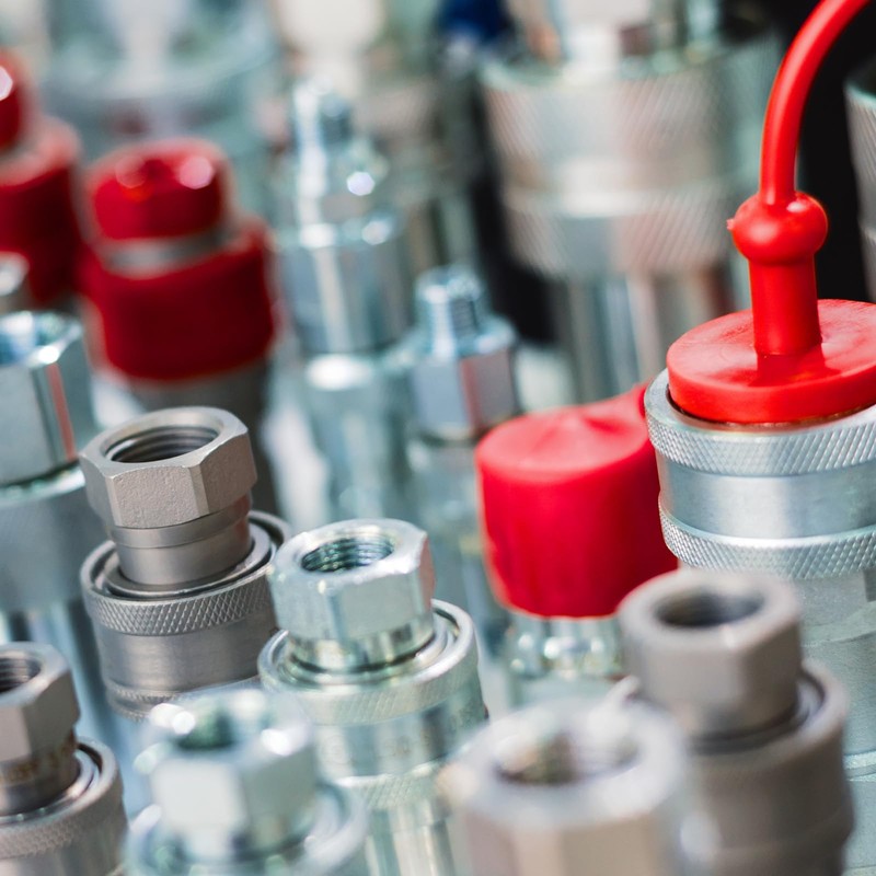 PATIKIL 1/4"NPT ISO-A Hydraulic Quick Disconnect Coupling, 1 Set Flat