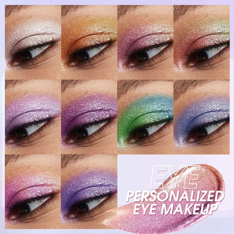 Green Eyeshadow, Liquid Glitter Eyeshadow, Shimmer Highly Pigmented Long Lasting