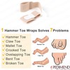 Hammer Toe Straightener, Hammer Toe Splints, Toe Cushioned Bandages for
