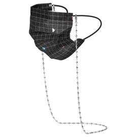 Eyeglass Chain Silver Stainless Steel Handmade Necklace for Reading Glasses Sunglass Beaded Chains for Men Women (20-Round ball handmade chain)