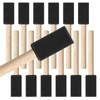 Mister Rui Poly Foam Paint Brushes, 12 Pack, 1 Inch