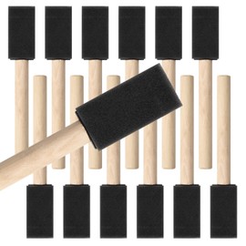 Mister Rui Poly Foam Paint Brushes, 12 Pack, 1 Inch Sponge Brushes for Painting, Paint Sponges Set, Light and Durable, Ideal for Painting and Cleaning