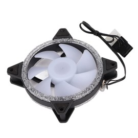 RGB Case Fan, 120mm Fan, Good Heat Dissipation, LED, Colorful, Two-Way Installation, Case Fan for Desktop Computer Case Coolers