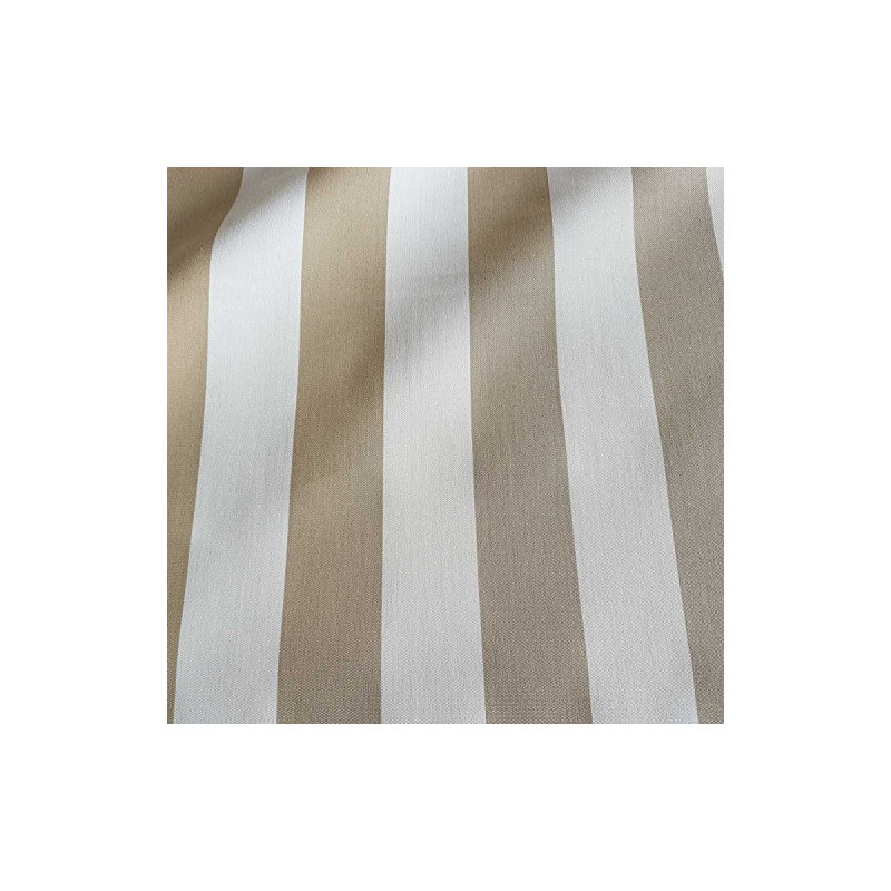 Fabric Sold by the Metre Awning Fabric Block Stripes Beige