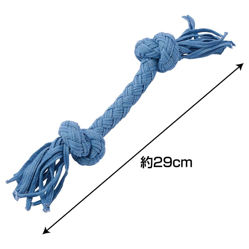 ADD. Mate Dog Toy, Denim Dental Rope, S