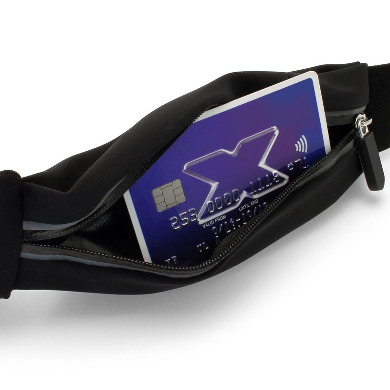 iGadgitz U5878 - Universal Running Belt Waist Pack Waistband for