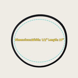 KOIUETUA 754-04195 954-04195A 1/2" x 37" Auger Belt for MTD, Troy-Bilt, Cub Cadet 26" 3-Stage Snow Throwers Replaces 954-04195 754-04195A