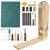 HARFINGTON 33pcs Leather Horse Clamp Hand Stitching Tools Kit, Desktop