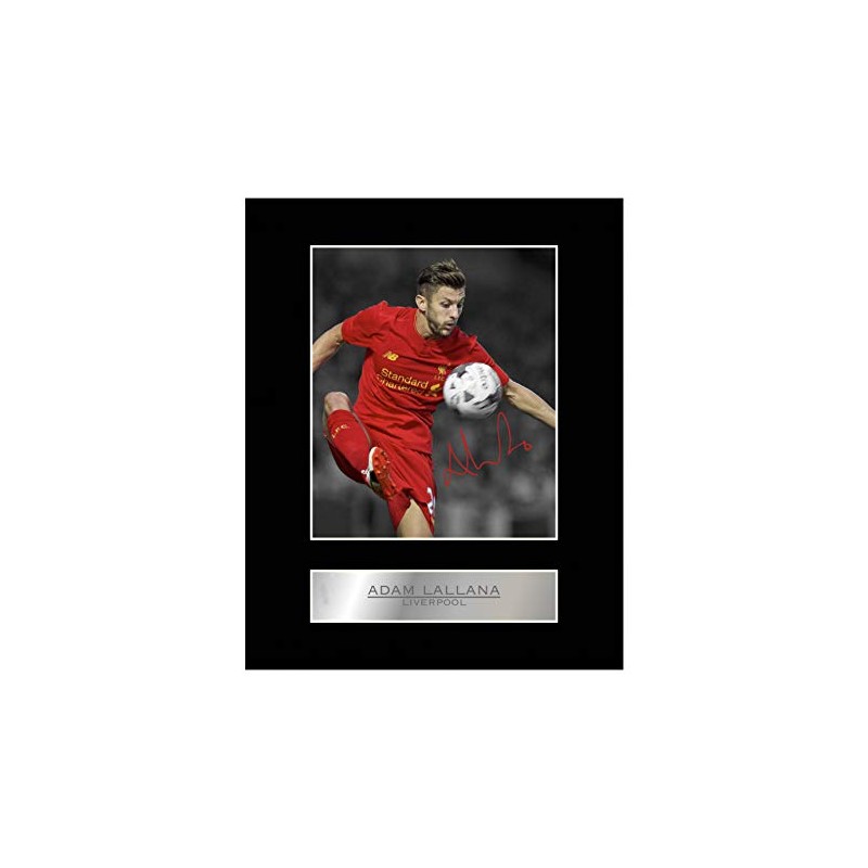 Adam Lallana Signed Mounted Photo Display Liverpool FC