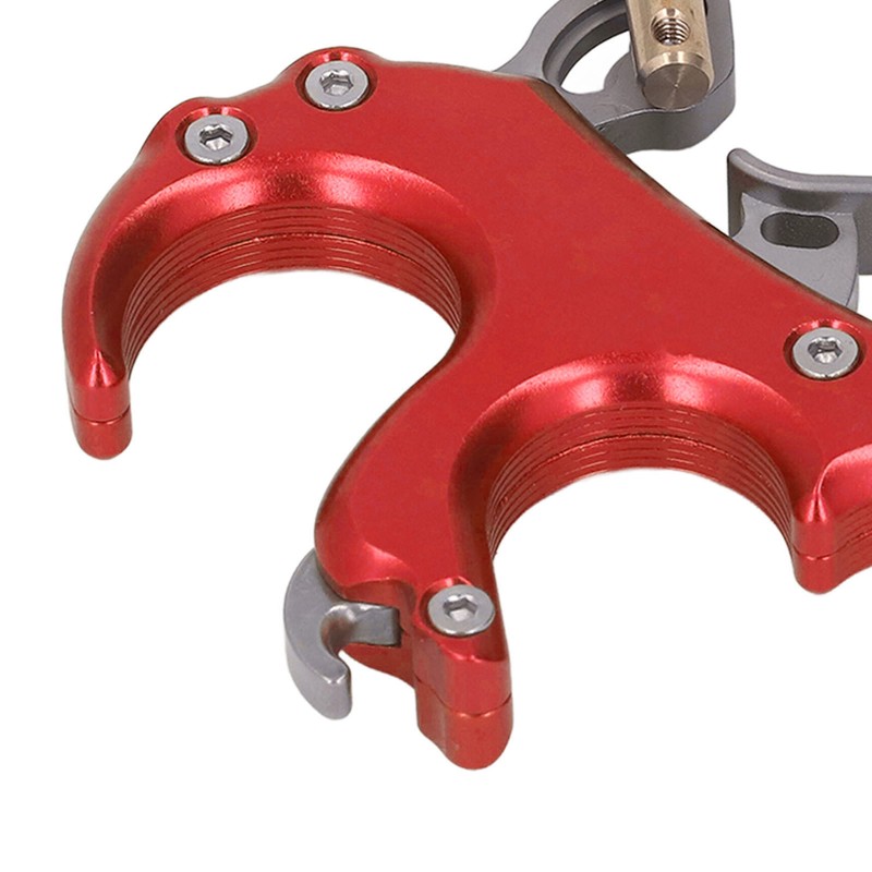 Bow Release Aids Aluminum Alloy Sensitivity Adjustable 4 Fingers Compound