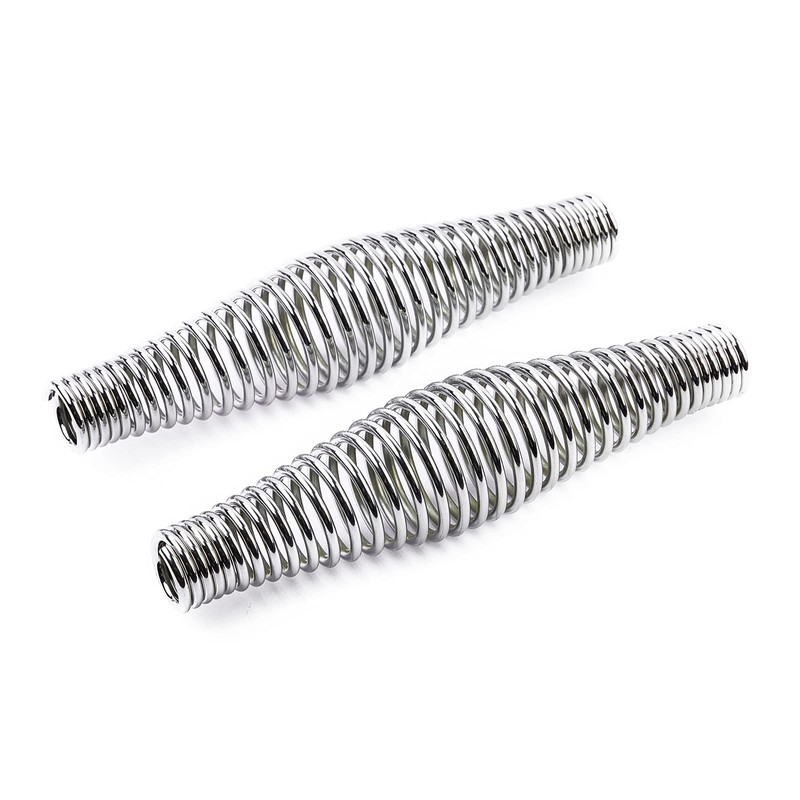 Timsec 2-Pack BBQ Spring Handle, 5.5-Inch Long Stainless Steel Smoker