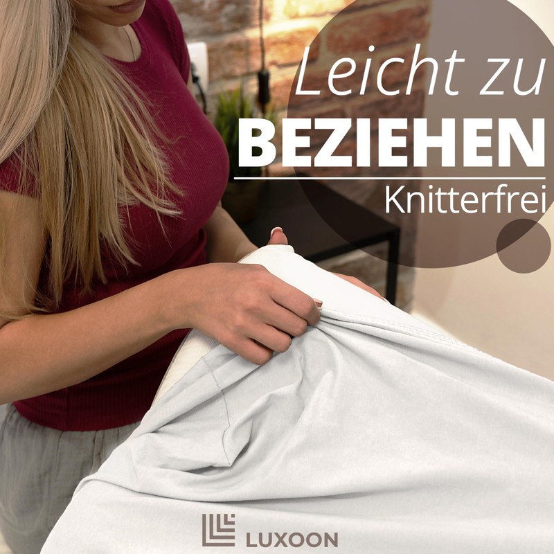 Luxoon Health Pillow Case - 95% Cotton / 5% Elastane,