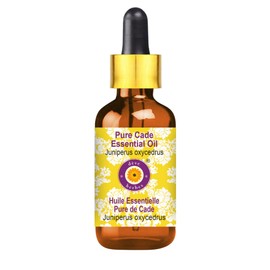 Deve Herbes Cade Essential Oil (Juniperus oxycedrus) with Glass Dropper Pure | Non-Sticky | Non-Greasy | Lightweight | Men & Women | All Skin Types | Steam Distilled 50ml