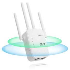 2024 WiFi Extender Signal Booster Repeater for Home Cover Up to 12805 sq.ft Dual Band 5GHz/2.4GHz WiFi Signal Strong Penetrability 100 Devices 4 Modes Antennas 360° Full Coverage with Ethernet Port