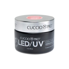 Cuccio Pro T3 LED/UV Cool Cure Versatility Gel - Controlled Levelling - Incredibly Flexible - Strong Adhesion - Thick Viscosity - Fast Application - Quick Cure - Opaque Welsh Rose - 2 Oz Nail Gel