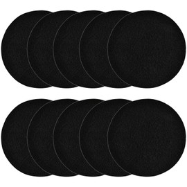 KingBra 10Pcs 6.5 Inch Charcoal Filters for Kitchen Compost Bin, Replacement Activated Carbon Filters for Countertop Compost Pail Home Bucket Refill Sets, Round
