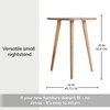 MH London Bond Wooden Triangle End Table - Exclusively Designed