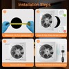 8" Kitchen Exhaust Fan with Variable Speed Controller, 686CFM Wall