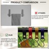 Modixun 8pcs Leather S-Hooks, Metal S Shaped Hooks for Hanging,