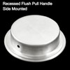 suiwotin 2pcs Round Recessed Pull, Brushed Nickel Flush Pull Handle,