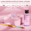 Acrylic Nail Kit For Beginners - 3-Color Powder (Clear/White/Pink)