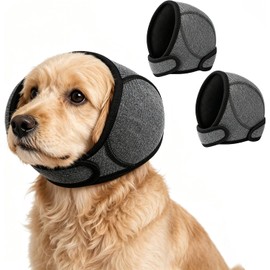 2PCS Orejeras contra ruido para perro, Orejeras ajustables para perro