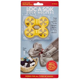 Loc A Sok Sock Locks (Pack of 40) All Yellow