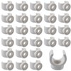 PDETVEO 50Pcs 1 Inch PEX Pipe Clamp Clips, White Plastic