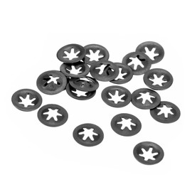 Kozelo 20pcs M3 Internal Tooth Star Locking Washer - [3mmID x 9mmOD] for Shock Absorption of Mechanical Equipment Quick Speed Locking Washers 65Mn Steel