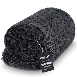 URAQT Microfibre Car Drying Towel, 60x40cm Large Microfibre Car Cloth 1200GSM, Premium Drying Towel Large Towels, for Household Washing, Detailing, Motorcycles Polishing, Vehicles Washing