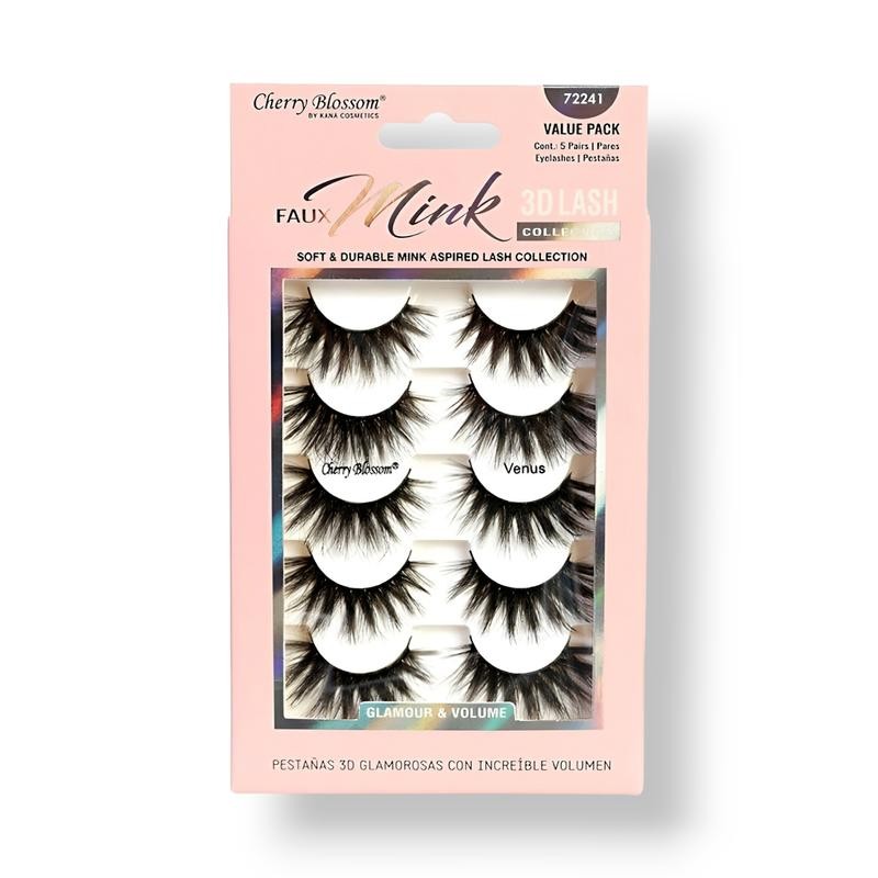 Cherry Blossom Faux Mink 3D Lash (5 Pack) - Style/Color:
