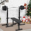 Yaheetech Pair of Adjustable Squat Rack Standard 44-70 Inch Barbell