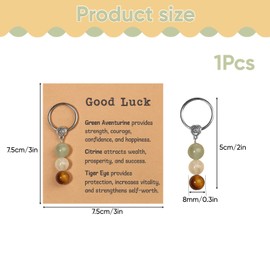 ZALAOR Crystal Keyring for New Beginnings – Good Luck Gifts for Women with Card – Inspirational Crystal Keychain for Family Friends – New Job Gifts for Graduation or Farewell