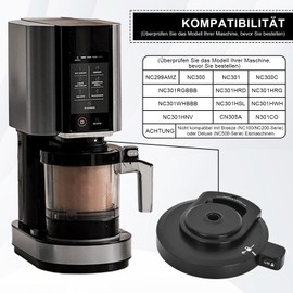 Replacement Lid for Ninja Creami NC300EU Ice Maker Outer Shell Cover, Compatible with Ninja NC301/NC300/NC299AMZ Series, Replacement Ice Maker Outer Bowl Cover, Ninja Creami Accessories