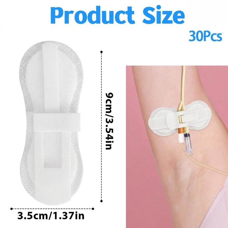 30 Pcs Catheter Stabilization Device, Self Adhesive Catheter Holder Anchor