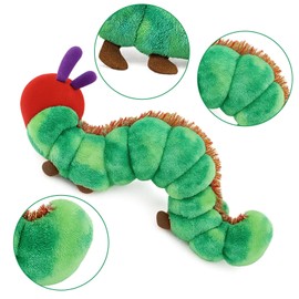 MeYuxg Mini 25cm Raupe Nimmersatt Kuscheltier 2, Kleine Raupe Nimmersatt Plüschtier für Kleinkinder & Babys-Bunte Lernhilfe & Geschenkidee,Kuscheliger Begleiter für Spielzeit