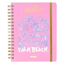 Lilly Pulitzer Large Monthly Planner August 2025 - December 2026, Monthly Agenda & Calendar, Stickers, Pockets, & Spiral Binding (Palm Beach Playground)