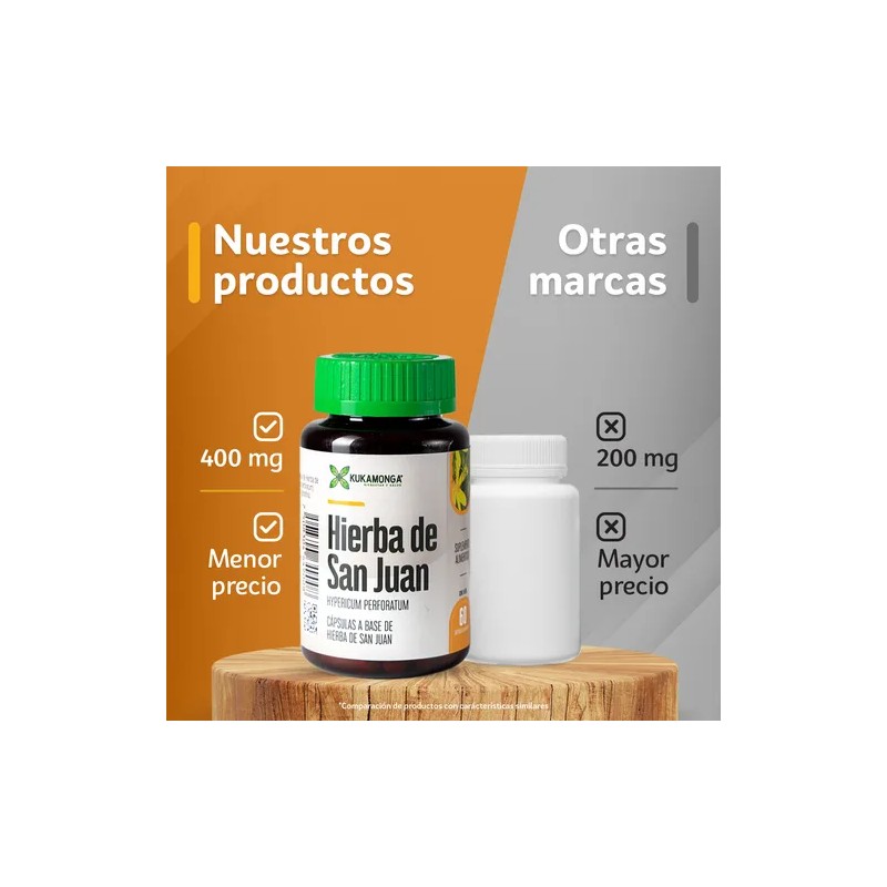 Kit 2 Frascos De Hierba De San Juan 60 Cpsulas