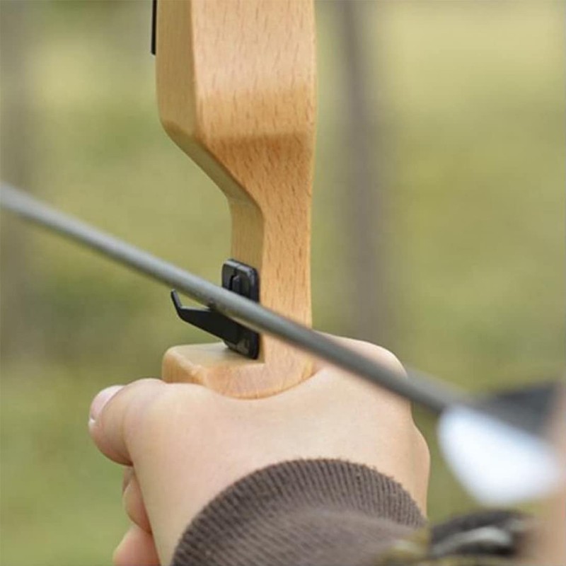 SOPOGER 6pcs Plastic Arrow Rest Black Recurve Bow Arrow Rest