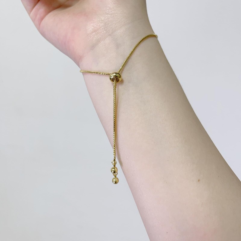 Spinning Fidget Bracelet for Women Gold Flower Rhinestone Link Bracelet