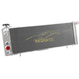 RadRace 3 Row Aluminum Radiator for 1991-2001 Jeep Cherokee Comanche XJ 2.5L 4.0L L4 L6 1992 1993 1994 1995 1996 1997 1998 1999 2000 Radiators