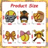 6PCS Softball Iron on Patches, Yellow Game Day Iron on