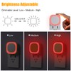 YUNLEX 6 Pack Plug in Dimmable Red Night Light, Auto